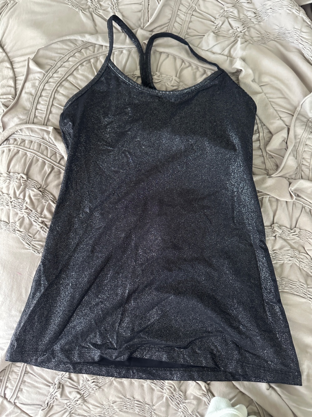 Beyond Yoga Black Shimmer Racerback Tank